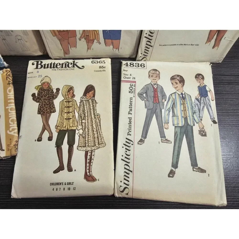 140 Vintage Sewing Patterns 1970s–80s McCall’s Simplicity Butterick Mixed Lot
